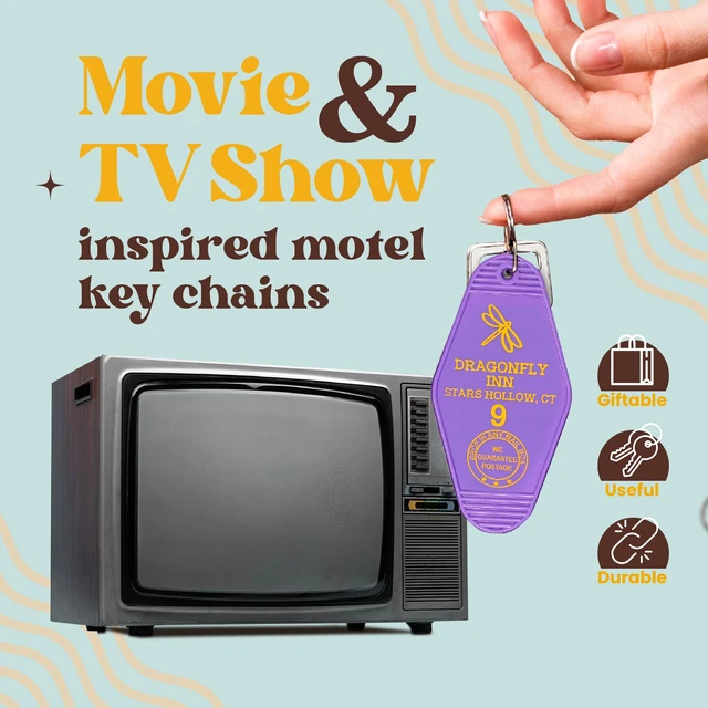 Alt view image 7 of 7 - Vintage Hotel Motel Keychain (Red Overlook Hotel)