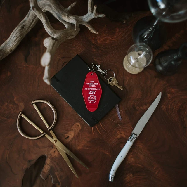 Alt view image 3 of 7 - Vintage Hotel Motel Keychain (Red Overlook Hotel)