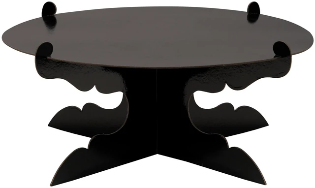Main image of 12 inch One Tier Cardboard Cake Stand,Black Cupcake Stand for Birthday Wedding DIY Dessert Decoration