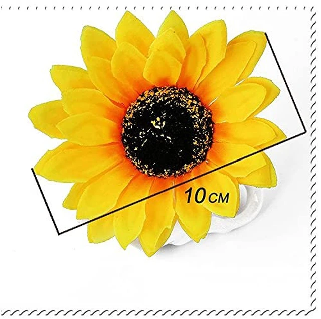 Alt view image 3 of 4 - Sunflower Hair Barrettes Hair Clips for Women Girls Daisy Alligator Hair Clips for Teen Girls Summer Beach Hair Pins 4pcs
