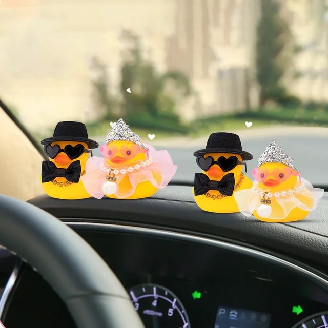 Alt view image 5 of 7 - Pair Set of 2 Bride and Groom Rubber Ducks for Wedding Favors, Party Favors, Ceremony Gift Set, Marriage Souvenir, Marry Blessings, Aniversary Present, White Dess with Veil&Soft Top Hat