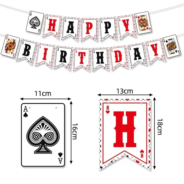 Alt view image 3 of 7 - Casino Poker Theme Party Decorations, Birthday Banner Hanging Swirl and Casino dining table honeycomb center decorationfor Poker Parties Decor Game Night Las Vegas Themed Party Supplies
