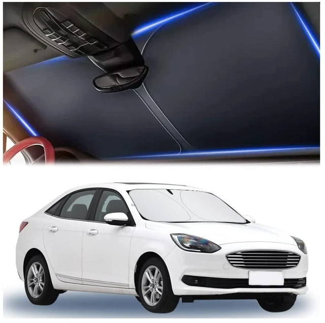 Main image of 300T Thickened Automotive Glass Sunshade and Comes with Storage Bag,Keep Car Interior Cool,Windshield Sun Shade Fit for Small Cars (M: 55.12 * 27.6 inch)