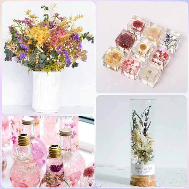 Alt view image 7 of 7 - Real Dried Flowers 100% Natural Dried Flowers, Mixed Colors Dried Leaf Flowers for DIY Arts and Crafts Candles Resin Jewelry Nail Pendant Cards Scrapbooking Wedding Home Decoration