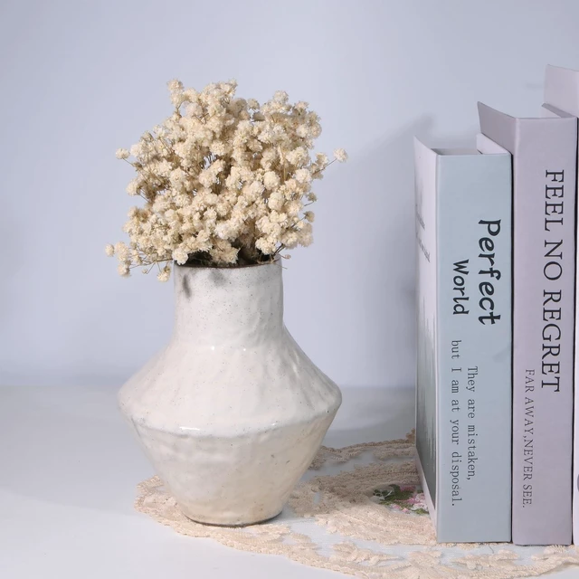 Alt view image 2 of 7 - 2000+ Pure White 6"-7.8" Portable Dried Baby's Breath Bouquet | Mini Gypsophila Flowers, Natural Dried Flowers for Wedding Home Decor DIY Crafts Vase Filler Wreath Card Making