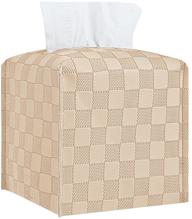Main image of Tissue Box Cover, Tissue Box Holder, Tissue Holders Organizer | Square, Decorative, 5"X5"X5"
