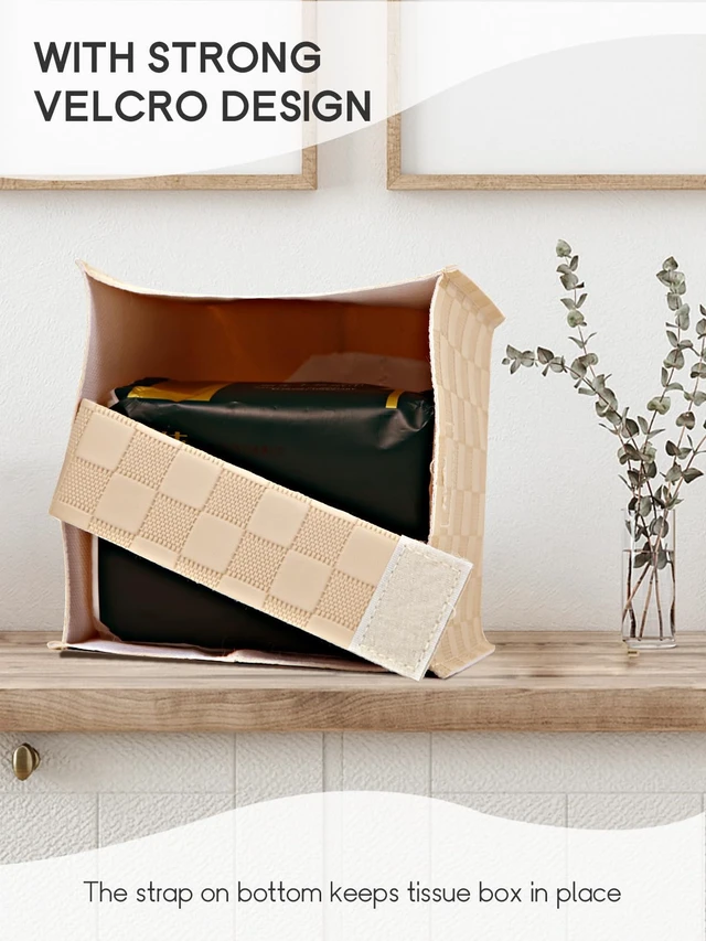 Alt view image 2 of 7 - Tissue Box Cover, Tissue Box Holder, Tissue Holders Organizer | Square, Decorative, 5"X5"X5"