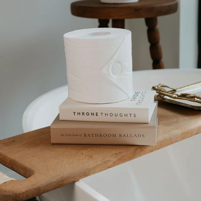 Alt view image 2 of 7 - Beautiful Bathroom Decor Books Set of 2 - Modern Books for Bath Shelf | Funny Restroom Decor and Accessories to Add Charm and Humor to Your Space
