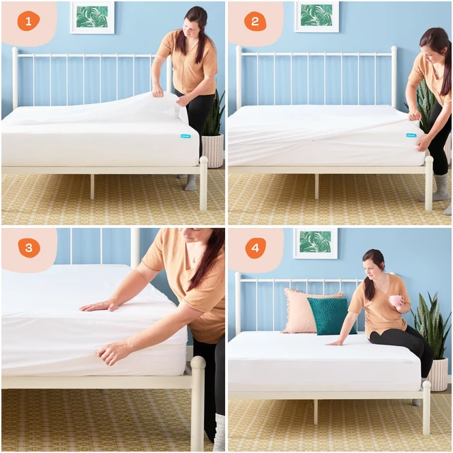Alt view image 6 of 7 - Linenspa Encasement Waterproof Mattress Protector Zippered 360°, King