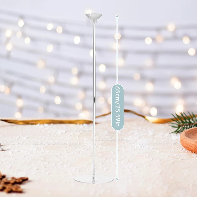 Alt view image 2 of 7 - Hanna Roberts Clear Acrylic Balloon Stands for Centerpieces, 25.6 inch 10 Pack Balloon Centerpiece Stand for Tables, Balloon Holder For Wedding Birthday Party Decorations (Balloons Not Included)