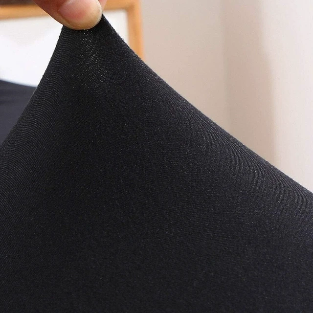 Alt view image 5 of 5 - Couch Covers for Sectional Sofa l Shape Slipcovers l Shaped Cover Black | 2 Piece Universal Stretch Fabric Sectional slipcover Couch Cover Protector (L Shape 3+3 Seater)