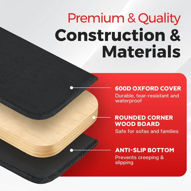 Alt view image 6 of 7 - Comfyanno Couch Cushion Support Board for Sagging 3-Seat Sofa, 21.5" x 70" | Heavy-Duty Solid Wood Board, Ready to Use, Repair Sinking Couch, Sofa Saver