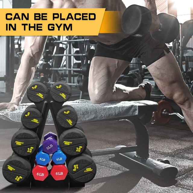 Alt view image 6 of 7 - Dumbbell Rack 4 Tier Weight Rack for Dumbbells Compact Dumbell Rack Stand Only for Home Gym Weight Stand, (Rack ONLY)