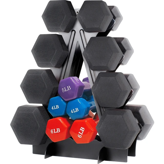Alt view image 4 of 7 - Dumbbell Rack 4 Tier Weight Rack for Dumbbells Compact Dumbell Rack Stand Only for Home Gym Weight Stand, (Rack ONLY)