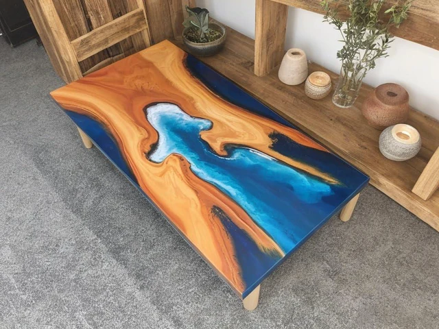 Alt view image 6 of 6 - Large Epoxy Mold 15.8 * 9.8 * 3 inch and 11.3 * 7.5 * 2 inch, Cutting Board Molds for Epoxy Resin, Large Reusable Resin Mold for Coffee Table, River Table, Charcuterie Board, Art Panel