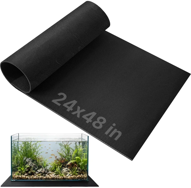 Main image of FULEIYA Aquarium Leveling Mat 24" X 48" X 0.2" EVA Aquarium Foam Leveling Mat, Non-Slip Shockproof Fish Tank Mat for Under Tank for Glass Fish/Turtle Tank Protection