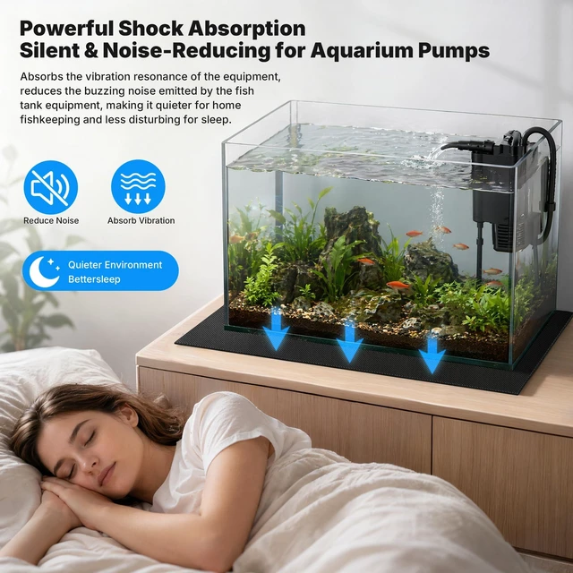 Alt view image 5 of 7 - FULEIYA Aquarium Leveling Mat 24" X 48" X 0.2" EVA Aquarium Foam Leveling Mat, Non-Slip Shockproof Fish Tank Mat for Under Tank for Glass Fish/Turtle Tank Protection