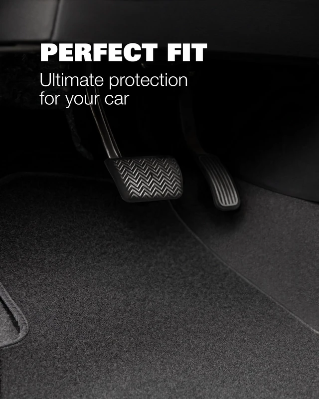 Alt view image 3 of 6 - Floor Mats for Mazda CX-5 2017-2025 - Tailored 3D Fit | Front & Rear Set of 4 - Anti-Slip Backing - 22oz Carpet Mat Heavy Duty - All Weather Car Liner Floormats