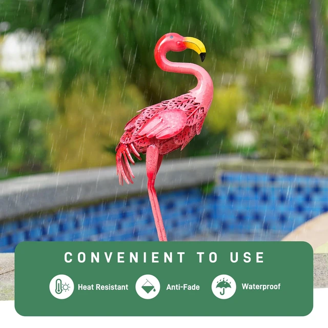 Alt view image 5 of 7 - dreamskip Metal Peacock Garden Decor Outdoor Statue, 26" Metal Yard Art Peacock Garden Sculptures Outside Decoration for Home Patio Lawn Backyard, Gift for Moms Grandma Women