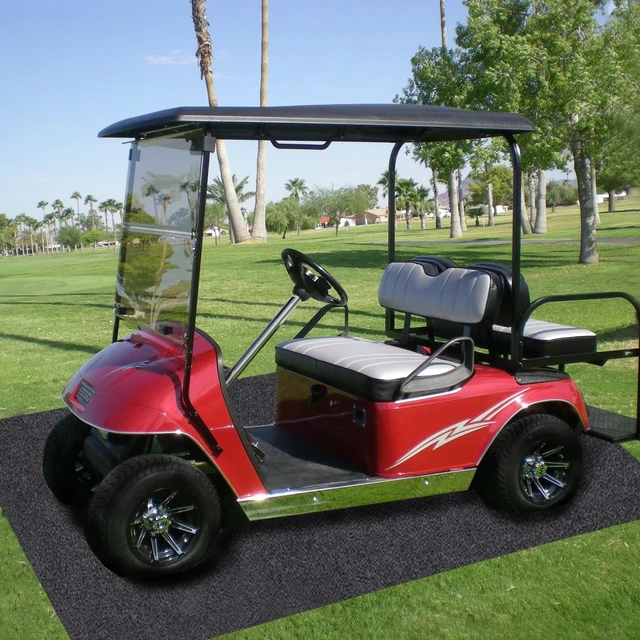 Alt view image 2 of 7 - Garage Floor Matting 6.6x8.5 Feet Oil Absorbent Large Rubber Mat Waterproof Rubber Backing Layer Golf Cart Garage Mat Protects Floor from Spills Stains Oil Drip Pan for Under Car (6.6x8.5 Feet)