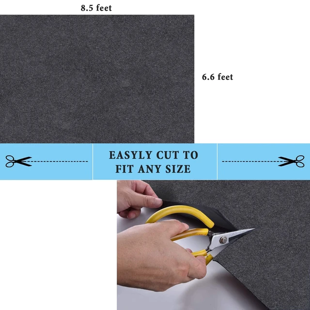 Alt view image 4 of 7 - Garage Floor Matting 6.6x8.5 Feet Oil Absorbent Large Rubber Mat Waterproof Rubber Backing Layer Golf Cart Garage Mat Protects Floor from Spills Stains Oil Drip Pan for Under Car (6.6x8.5 Feet)