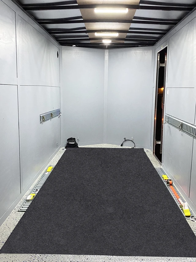 Alt view image 7 of 7 - Garage Floor Matting 6.6x8.5 Feet Oil Absorbent Large Rubber Mat Waterproof Rubber Backing Layer Golf Cart Garage Mat Protects Floor from Spills Stains Oil Drip Pan for Under Car (6.6x8.5 Feet)