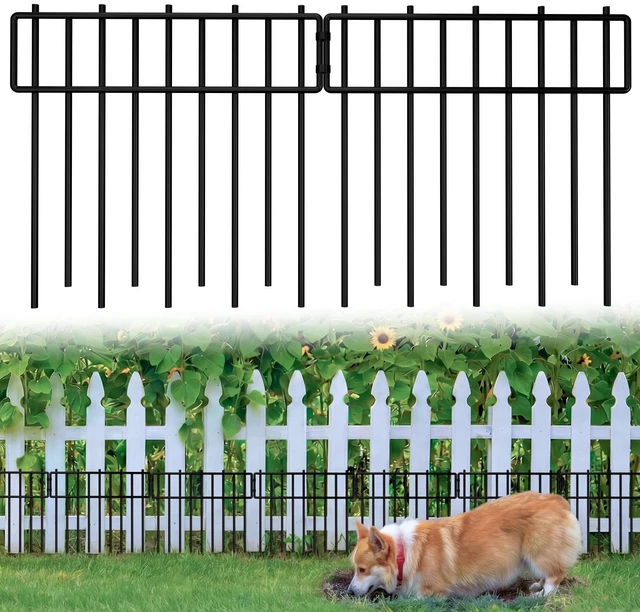 Main image of HIHADUUM 20.57ft Animal Barrier Fence - 1.2" Gap & 3.75mm Heavy-Duty Garden Fence Animal Barrie Rustproof No Dig Fence Panels for Dig Dog Fence Outdoor for Yard, Garden Fencing & Garden Edging Border