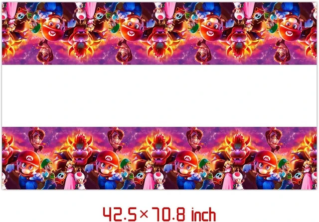 Alt view image 11 of 12 - Mario Move Party Supplies 41Pack include 20 plates, 20 napkins 1 tablecloth for Mario Move birthday party Decoration
