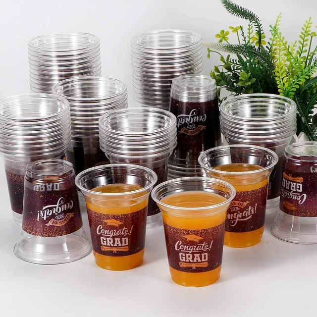 Alt view image 10 of 12 - Class of 2026 Decorations- 72 Pcs 14oz Maroon Graduation Plastic Cups for Party Graduation Cups Disposable Essential Grad Party Supplies Decorations