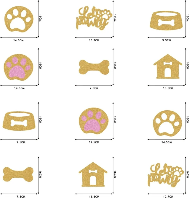 Alt view image 9 of 12 - Puppy Dog Party Decoration Let's Pawty Birthday Party Streamers Dog Paw Bday Party Hanging Swrils Decoration 24pcs Party Decor Banner Supplies, Assembled and Ready to Use