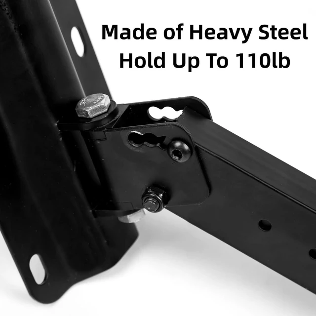 Alt view image 12 of 13 - Heavy Duty Speaker Mounts - Support up to 110lbs, Adjustable PA Speaker Brackets, Swivel & Tilt, 2 Packs Black