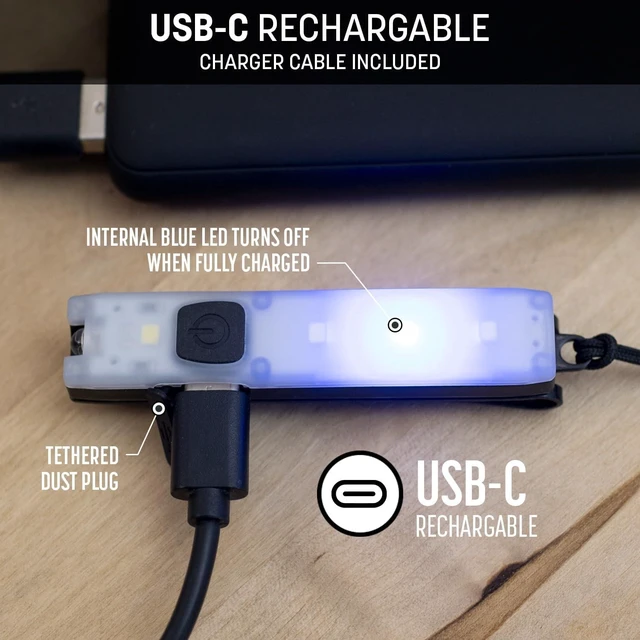 Alt view image 10 of 14 - Keyport Pocket Flare 2.0 Mini Flashlight - Premium Ultra-Bright Rechargeable EDC Keychain Flashlight with Pocket Clip - Compact Slim Flat LED Light for Everyday Carry - Ideal Purse Light - Modular