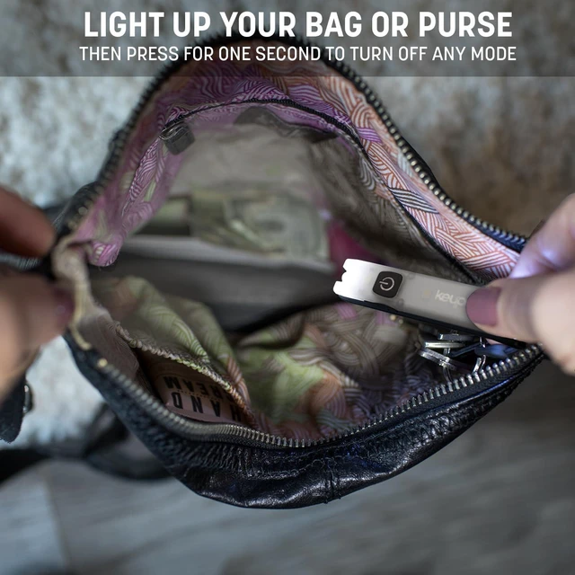Alt view image 12 of 14 - Keyport Pocket Flare 2.0 Mini Flashlight - Premium Ultra-Bright Rechargeable EDC Keychain Flashlight with Pocket Clip - Compact Slim Flat LED Light for Everyday Carry - Ideal Purse Light - Modular