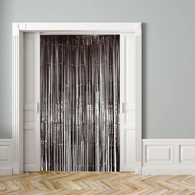 Alt view image 14 of 14 - Hampton Distribution 10 Pack Black Fringe Backdrop, Black Streamers Party Backdrop, Party Decorations Supplies for Birthday, Holidays, Parties & More