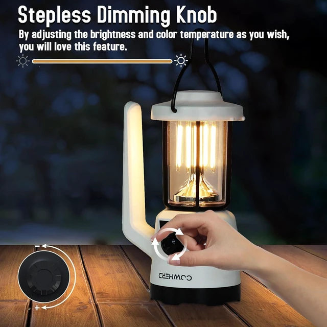 Alt view image 9 of 12 - Rechargeable Flashlight Lantern 2-in-1 LED Handheld Flashlight with Lantern and Spotlight Modes - Perfect for Power Outages, Camping, Hiking, Emergency, and Home Use