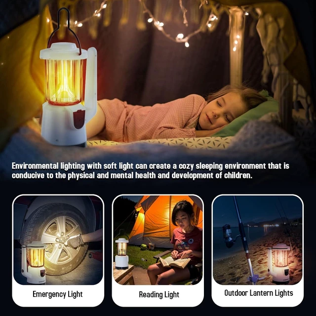 Alt view image 12 of 12 - Rechargeable Flashlight Lantern 2-in-1 LED Handheld Flashlight with Lantern and Spotlight Modes - Perfect for Power Outages, Camping, Hiking, Emergency, and Home Use