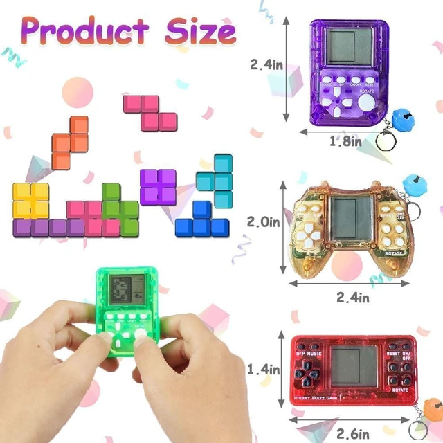 Alt view image 8 of 12 - 12Pcs Video Game Party Favors for Kids,Mini Game Console Keychain for Kids Boys Birthday Supplies Gaming Party Favors Classroom Prizes