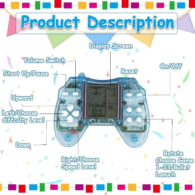 Alt view image 9 of 12 - 12Pcs Video Game Party Favors for Kids,Mini Game Console Keychain for Kids Boys Birthday Supplies Gaming Party Favors Classroom Prizes