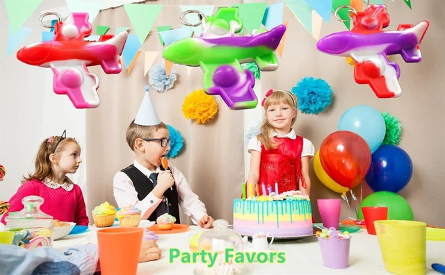 Alt view image 11 of 12 - 30 Packs Airplane Mini Pop Fidget, Autism Sensory Birthday Birthday Party Favors Gifts for School Classroom, Adult and Kids