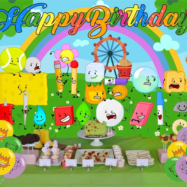 Alt view image 12 of 14 - Battle-Dream Island Birthday Party Backdrop and Decoration, Happy Birthday Banner Photo Shoot Background Props for Boys and Girls, 5x3ft