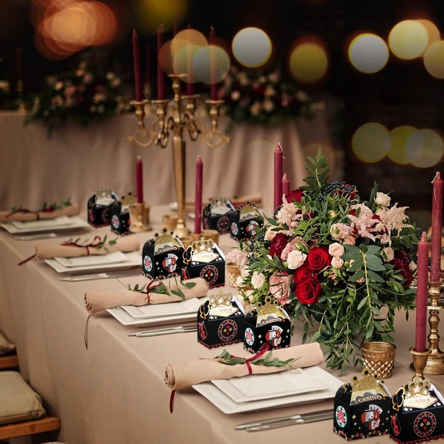 Alt view image 13 of 14 - Zonon 40 Pcs Casino Boxes for Party Favors Casino Theme Party Decorations Las Vegas Theme Crown Poker Gift Bags for Las Vegas Game Night Supplies