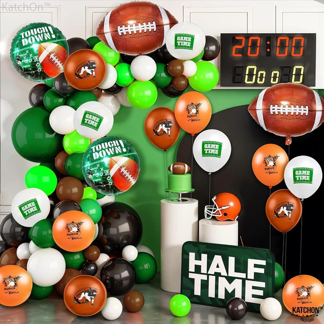 Alt view image 12 of 12 - KatchOn, Football Balloons Arch Kit - Huge, Pack of 131 | Football Party Supplies for Football Party Decorations | Touch Down Balloons, Football Balloons, Football Birthday Party Decorations
