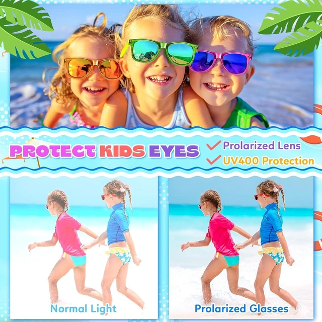 Alt view image 12 of 14 - GIFTINBOX 24 Pack Kids Sunglasses Bulk Party Favor, Valentines Day Gifts Neon Sunglasses for Boys Girls Goody Bag Stuffers, Beach Pool Birthday Party Favors for Kids 3-8.