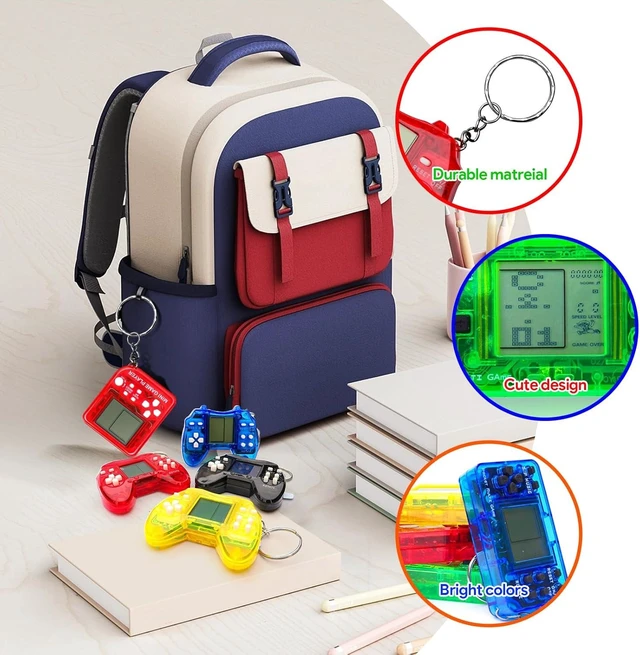 Alt view image 13 of 14 - APZ 12 PCS Video Game Party Favors,Video Game Keychain for Kids,Idea Gift for Video Game Party Birthday Supplies,Goodies Bags Stuffer