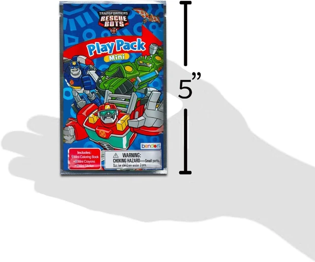 Alt view image 9 of 10 - Rescue Bots Mini Party Favors Set for Kids - Bundle With 24 Grab n Go Play Packs, Coloring Pages, Stickers (Birthday Party Supplies)