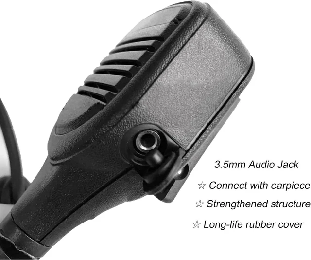 Alt view image 11 of 14 - Amasu XPR3300 XPR3500e Remote Speaker Microphone Shoulder Mic for XPR3000 XPR3300e XPR3500 XPR3000e DP2000 DP2400 DEP XIR PMMN4075 PMMN4076 PMMN4071A