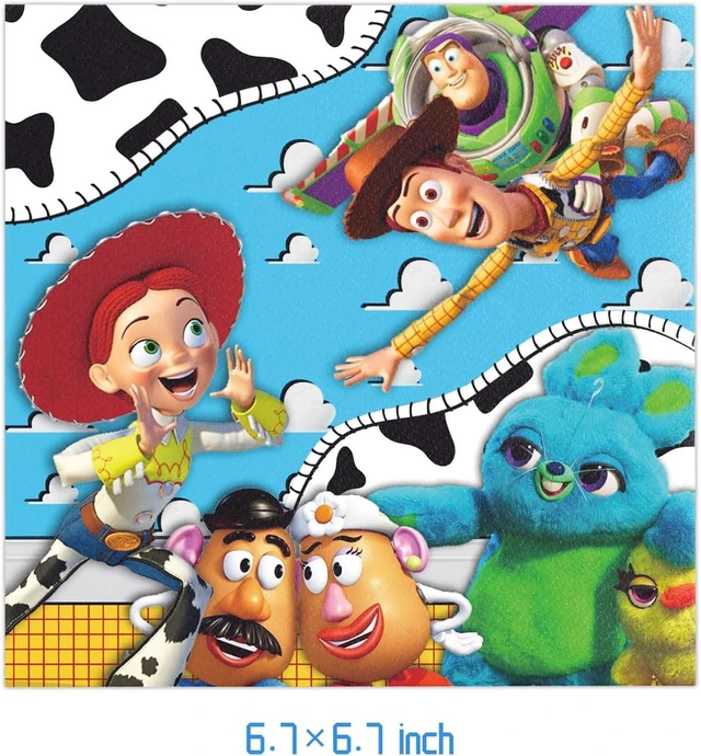 Alt view image 7 of 8 - STONEMUSLE 40pcs Toy Storys Party Supplies Include 20 Plates, 20 Napkins for The Toy Storys Birthday Party Decoration-L8
