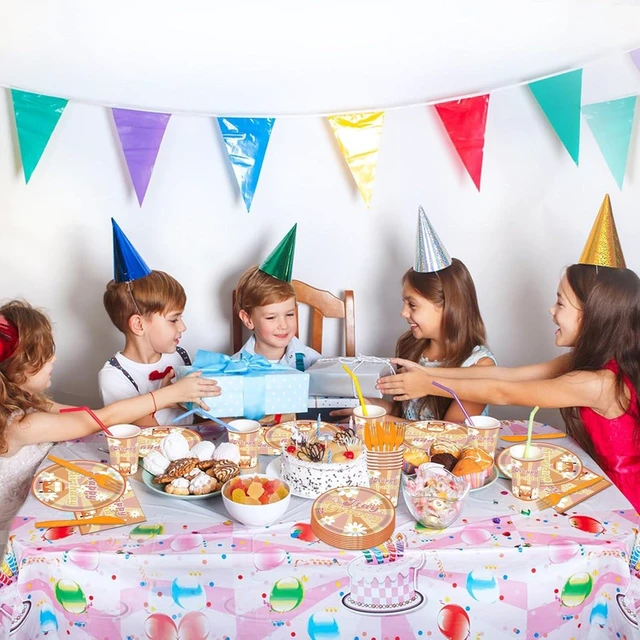 Alt view image 10 of 14 - 144Pcs Groovy Birthday Party Supplies Groovy Birthday Tableware Set Groovy Birthday Party Decorations Retro Boho Hippie Party Decorations Daisy Plates Napkins Cups Forks Knives Serve 24