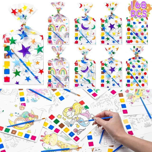 Alt view image 7 of 12 - Sigilyer Water Coloring Books Party Favors for Kids 4-8, 24 Pack(192 PCS) Mini Coloring Books with Goodie Bag Stuffers for Kids Birthday Gifts Bulk Art Crafts Classroom Prizes School Paint Supplies