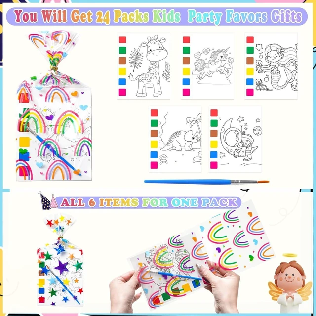 Alt view image 10 of 12 - Sigilyer Water Coloring Books Party Favors for Kids 4-8, 24 Pack(192 PCS) Mini Coloring Books with Goodie Bag Stuffers for Kids Birthday Gifts Bulk Art Crafts Classroom Prizes School Paint Supplies